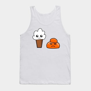 kawaii food – Italian food – Sicily – Granita e brioscia – coffee and cream Tank Top